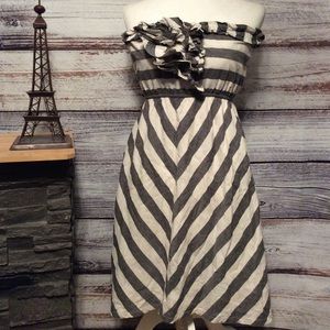 Judith March Strapless Midi Dress